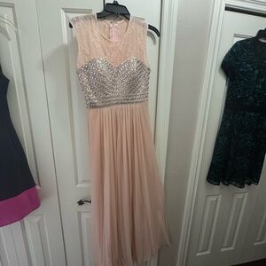 Pink evening gown
